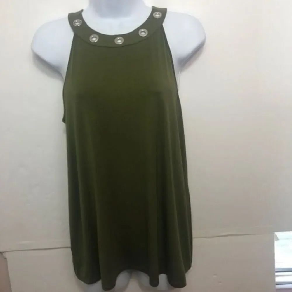 Carmen Green Tank Top size S 0066